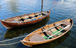 Wooden,Boats,In,Harbor,Kristiansand,Norway